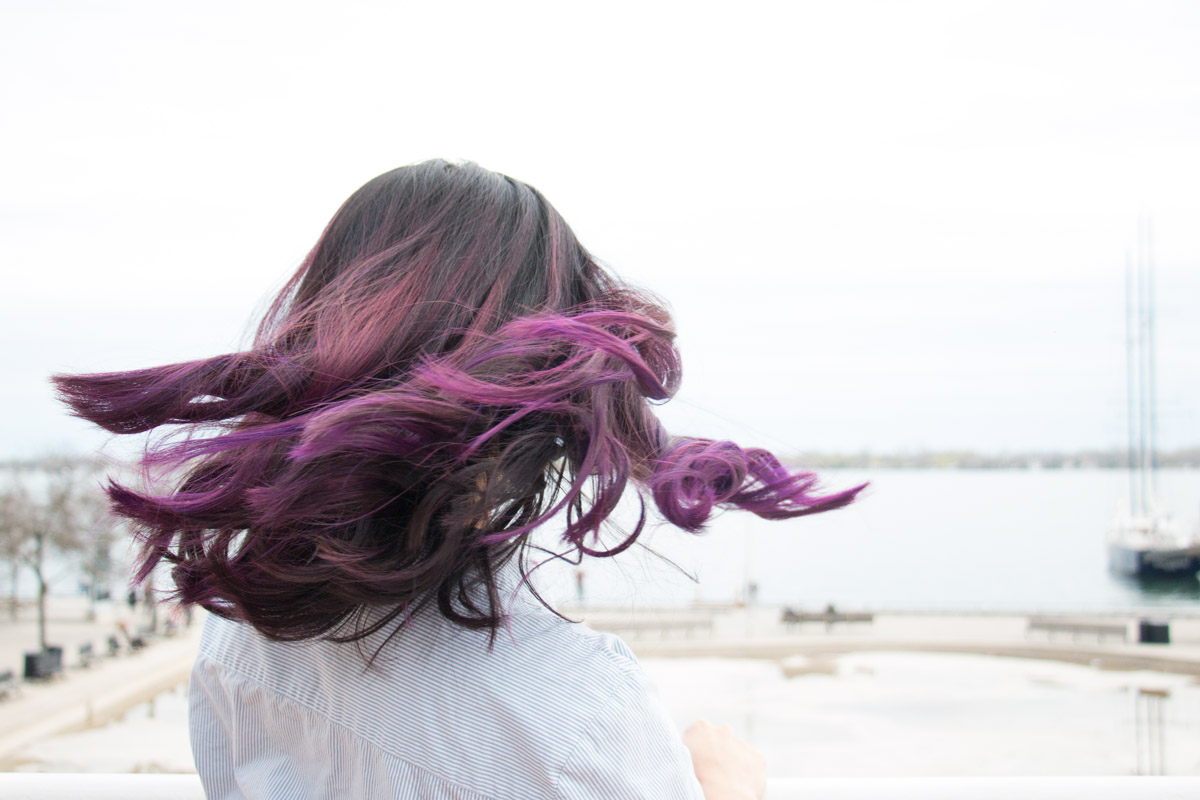 How I Got Purple Balayage and Ombre Hair