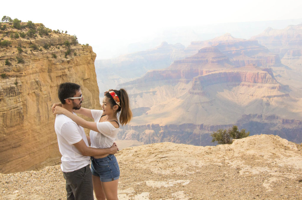 Daniel and I with a Grand Canyon background