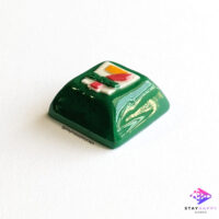 Side view of artisan 7-Eleven keycap.