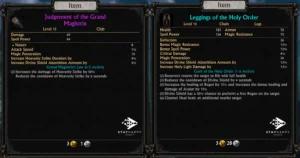Dungeons of Sundaria Cleric set bonus effects and stats for the Grand Magistrix's Law and Garb of the Holy Order.